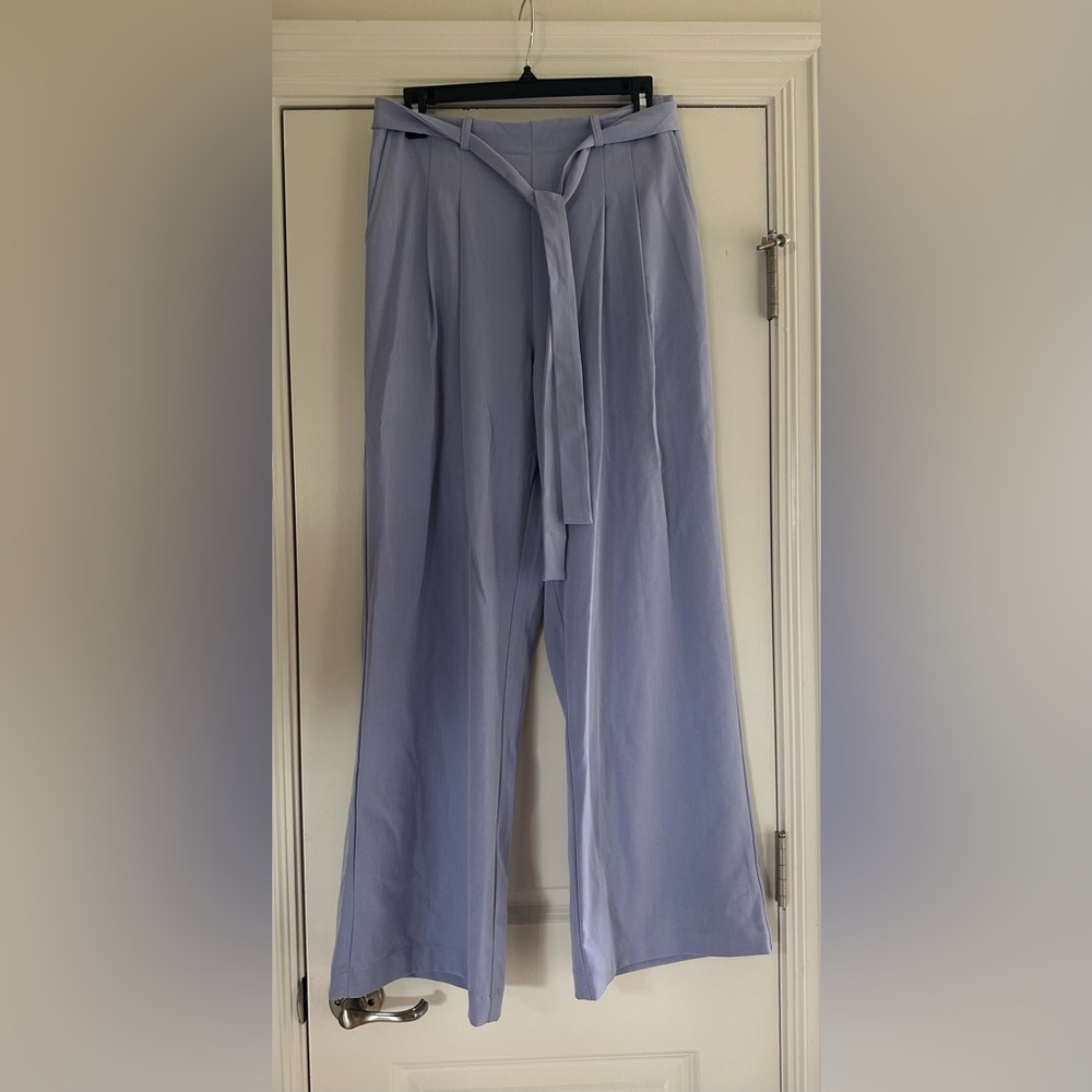 Skies Are Blue Lavender Paperbag Pants